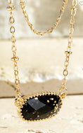 “Glittered Necklace” in Black