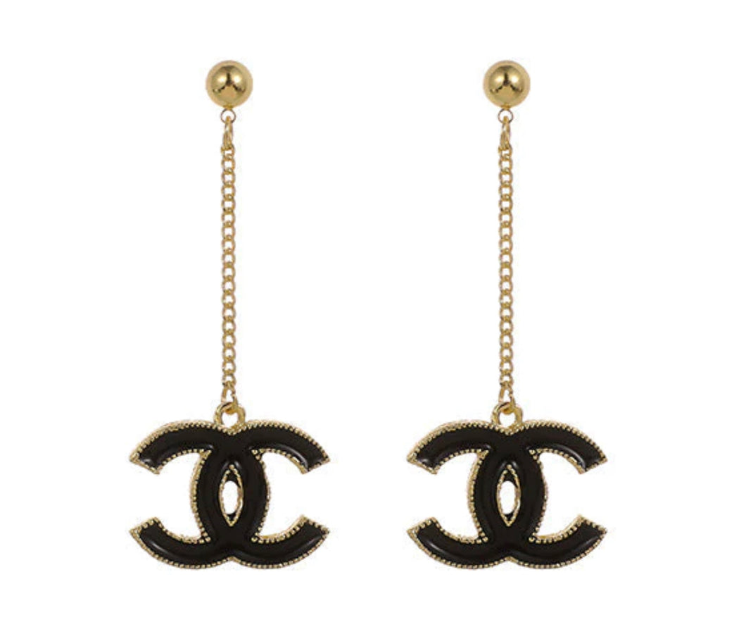 Double “C” Chain Earring