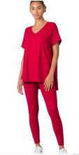 Load image into Gallery viewer, “All Lounge” in Deep Red SIZE DOWN
