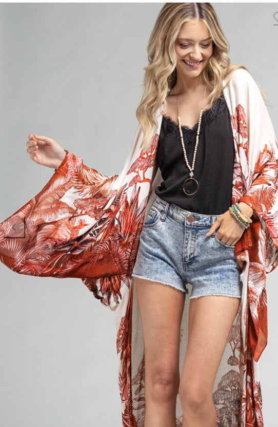 “The Feathered” Kimono